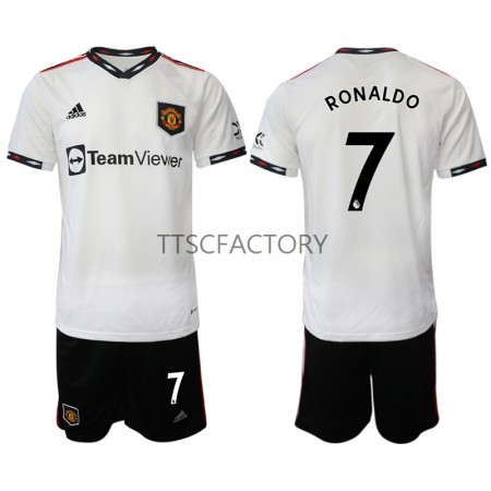 Fußballtrikots Manchester United Cristiano Ronaldo 7 Kinder 2022-2023 Kurzarm Auswärts-trikot kaufen